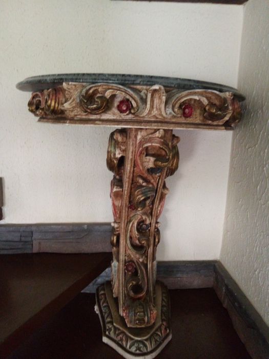 Mesa meia lua antiga