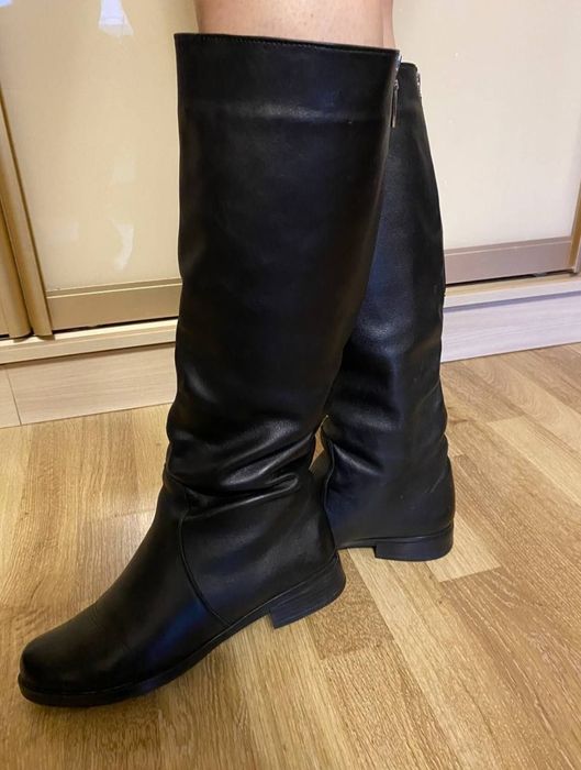 Жіночі чоботи, натуральна шкіра