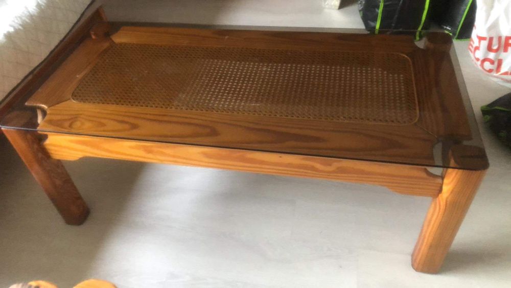 Conjunto de sofá com mesa de sala de estar