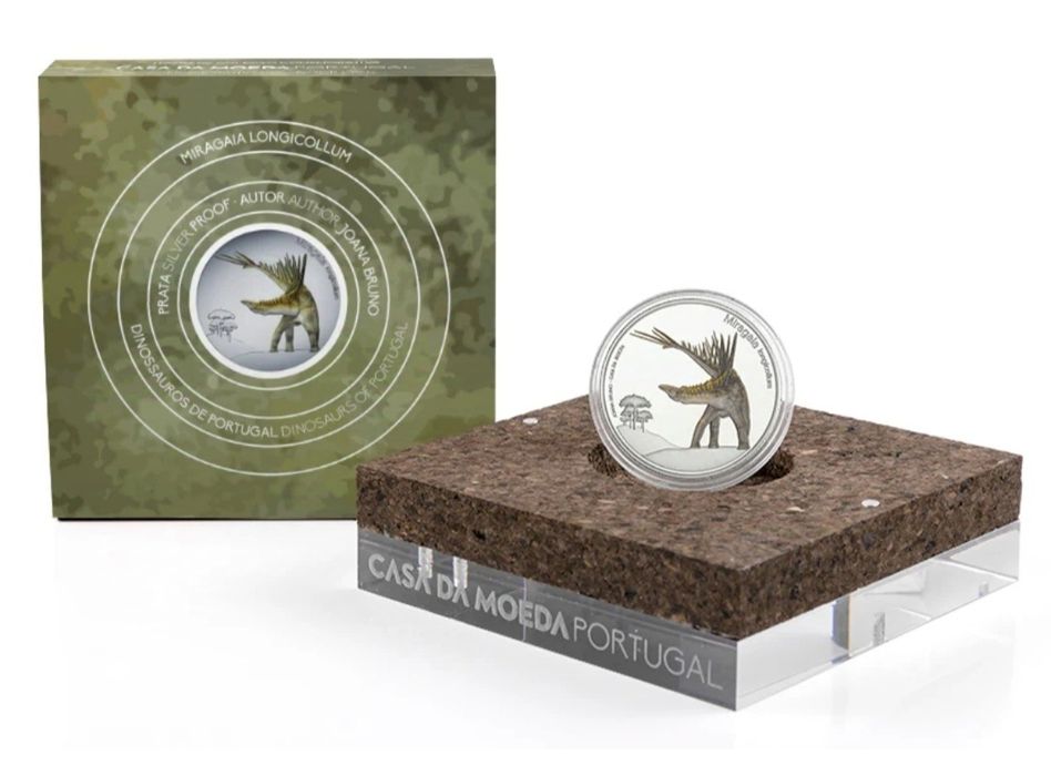 5€ Proof Prata , Conjunto 3 Dinos , 2021, 22 e 23