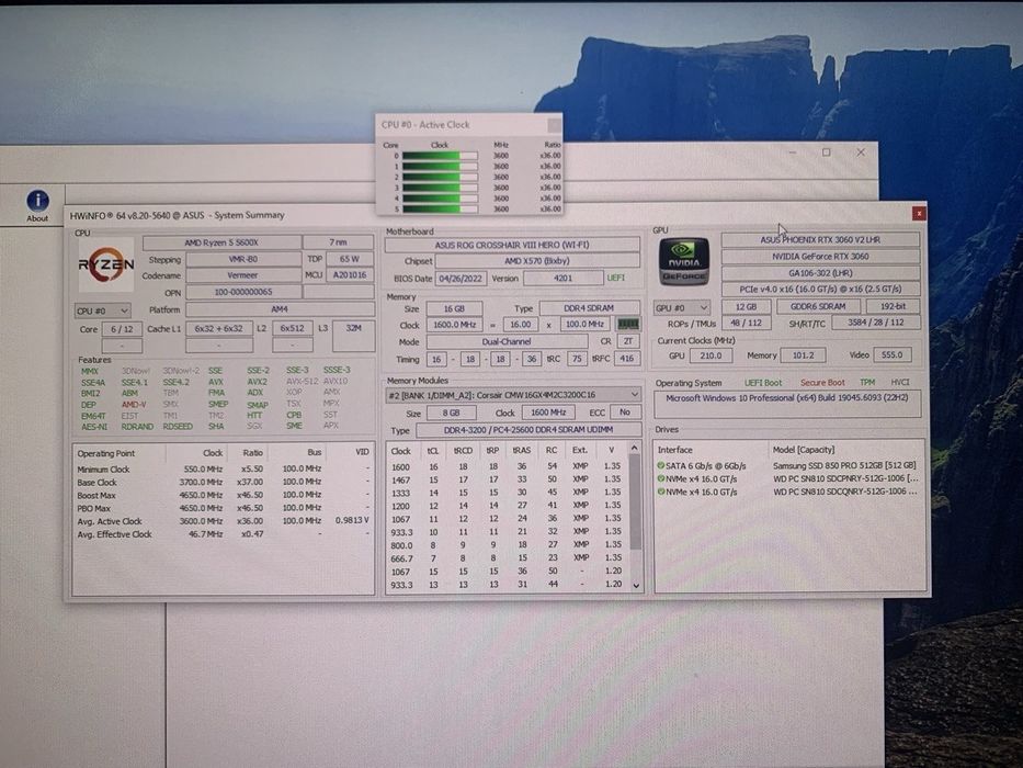 Asus ROG CROSSHAIR VIII Hero  WIFI X570 AM4 Ryzen 3000-5000