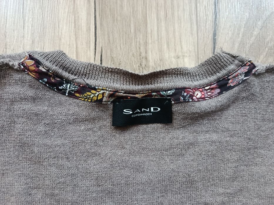 Sweter wełna merino wool taupe Sand Copenhagen r.M