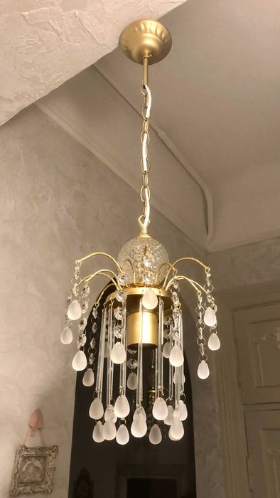 Хрустальная люстра. Винтаж