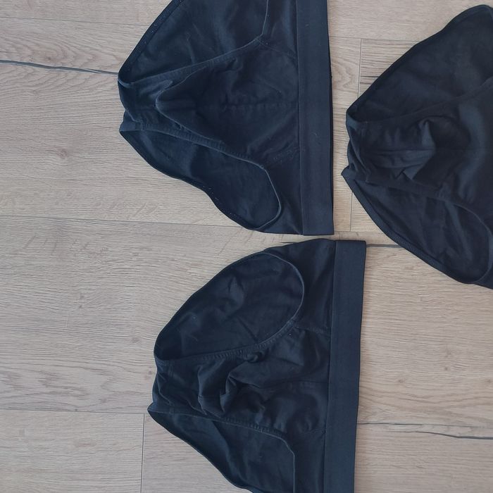 Majtki slipy r.M czarne 3 pary h&m  bdb jak nowe