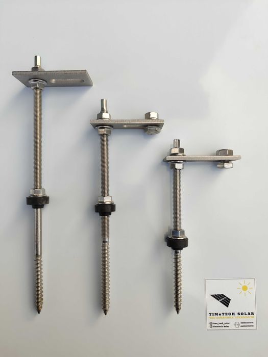 Кріплення для сонячних панелей: алюміній/ оцинковка/ шпилька / прижими