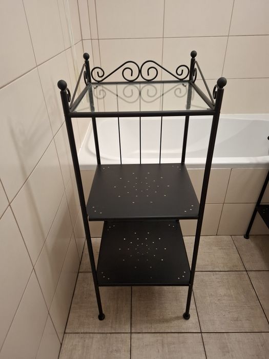 Lustro Szafka Regał łazienkowy. Vintyge. Retro. Metaloplastyka