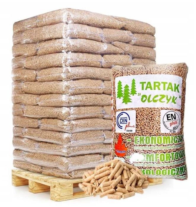 Pellet drzewny olczyk opał zimowy A1 ENplus - paleta 975 kg