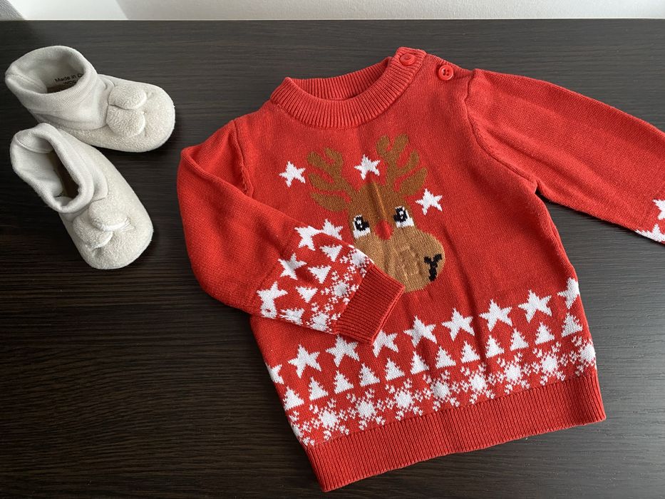 Светр новорічний на немовля