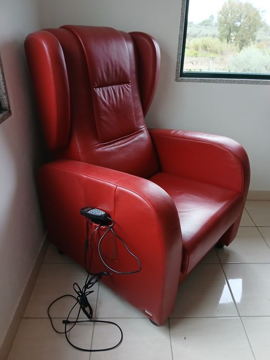 Cadeiraõ de massagem em pele