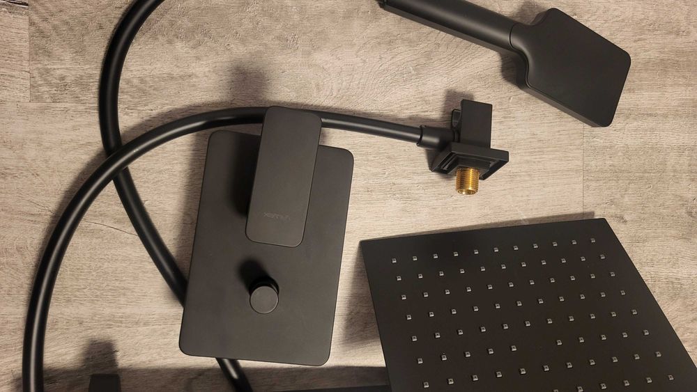 System podtynkowy Valvex Remo Black prysznic deszczownica