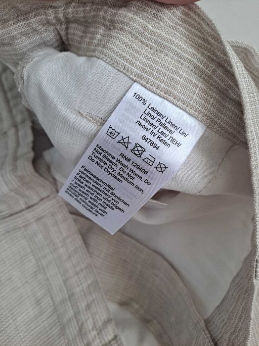 Lniane spodenki męskie 60