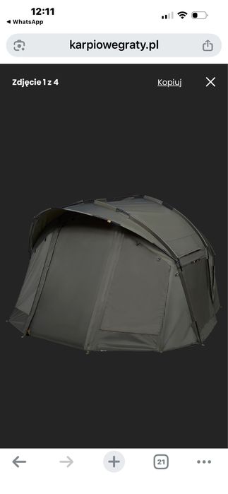 Prologic Fulcrum Session Bivvy & Overwrap - namiot karpiowy z narzutą