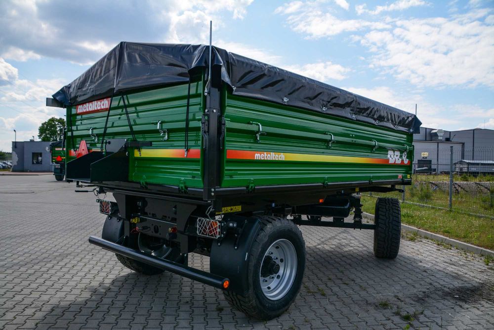 Przyczepa rolnicza wywrotka METAL-TECH DB 8 Ton 10 Ton PLANDEKA GRATIS