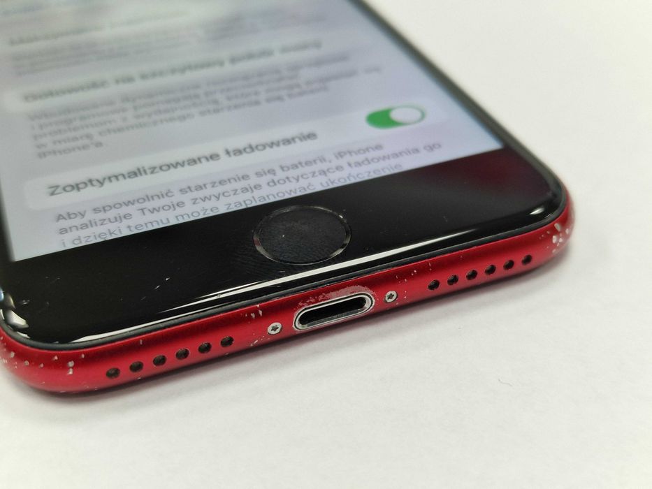 Iphone SE 2022/ 64GB/ Red/ 77%/ Grade C/ charczy górny głośnik