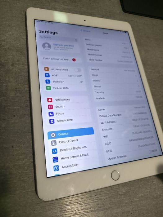 iPad Air 2. 16 гігабайт. Silver. Сім карта LTE.Без обмежень. Гарантія