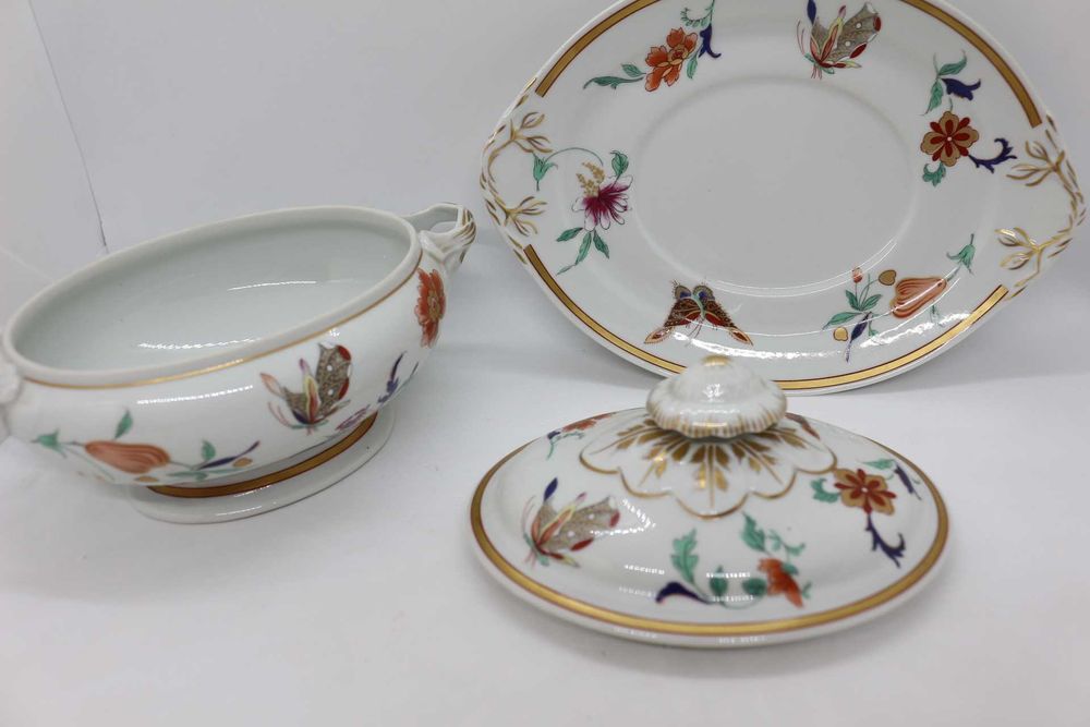 Terrina com Prato Coleção Samatra Vista Alegre 1971