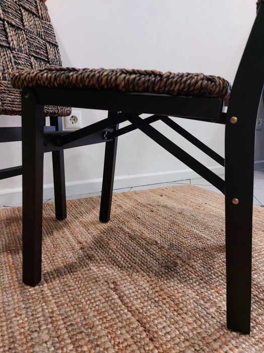 2 cadeiras dobraveis em madeira e corda novas