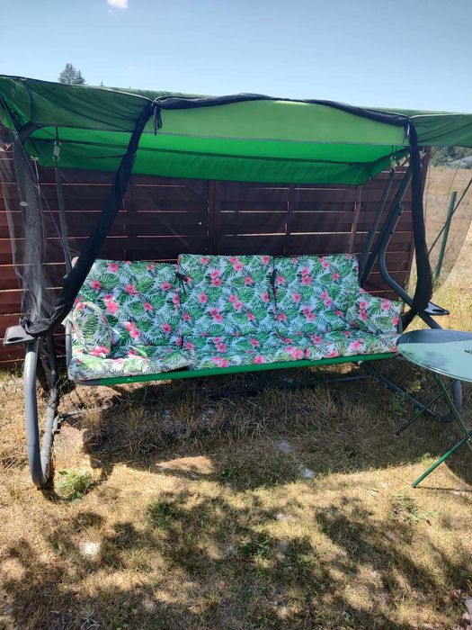 huśtawka z moskitierą, 3 osobowa