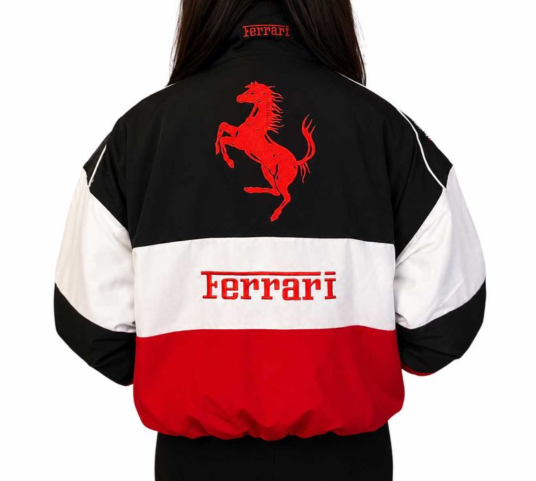Kurtka Ferrari F1 Racing Vintage Haftowana Wyścigowa M-XXL