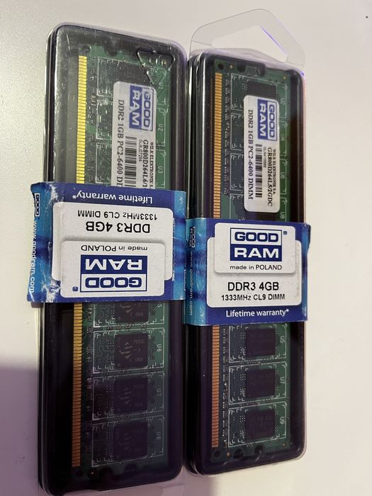 2x 1GB RAM DDR2 do komputerów stacjonarnych