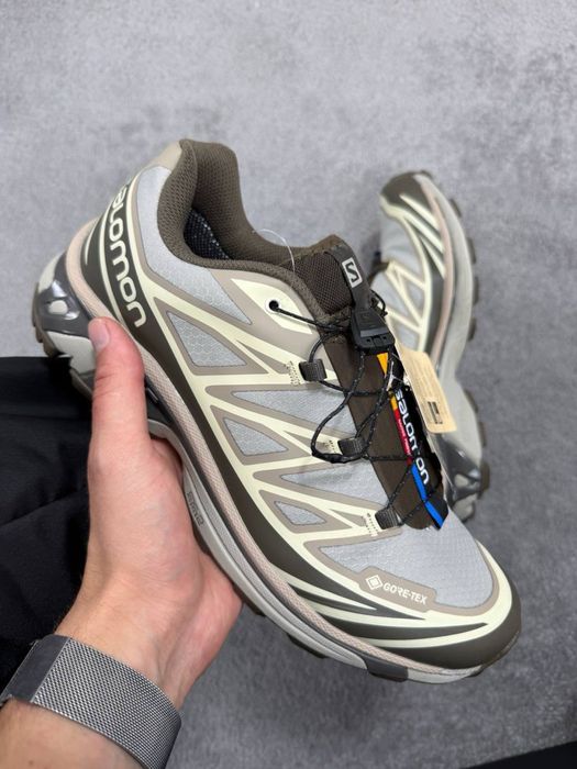 Salomon XT-6 Brown beige Gore-Tex