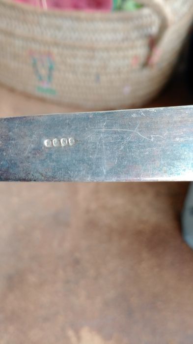 Conjunto talheres de peixe banhado a prata