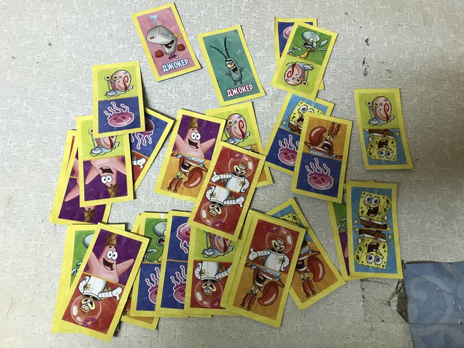 Домино в стиле «Губки Боба»