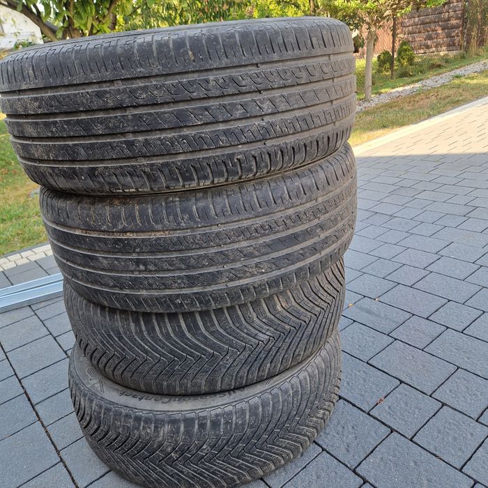 Opony  2 szt wielosezonowe continental 2 szt lato barum