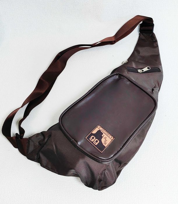 Torebka męska na ramię nerka saszetka brązowa M6028 ATLAS FOR MEN