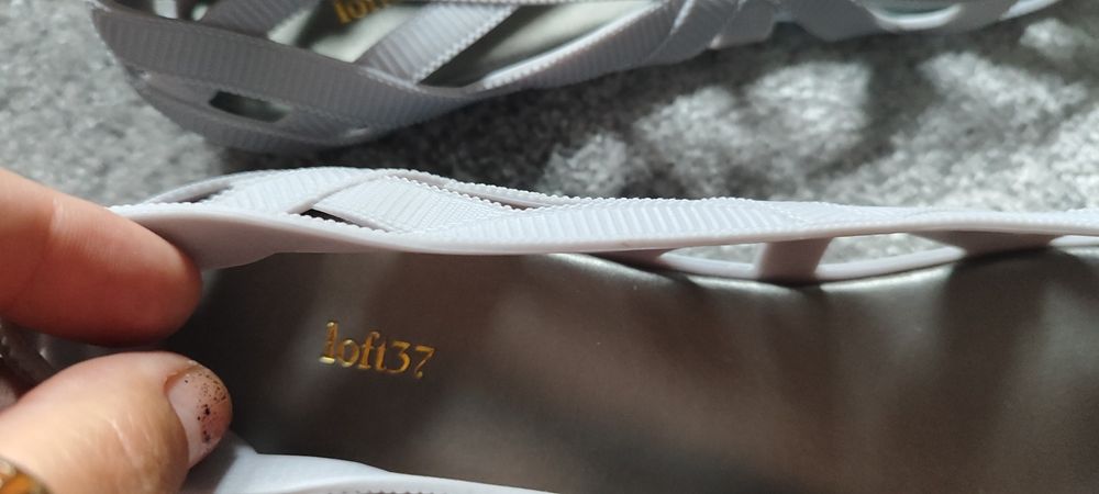 Hit szare siwe baleriny baletki loft37 r. 39/40 basen plaża