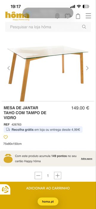 Mesa de Jantar Taho