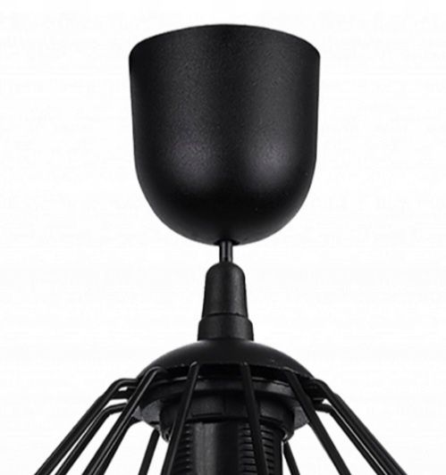 Lampa Designerskia czarna loft 3x