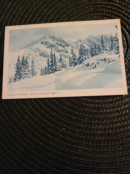 Pocztówki " Tatry" 4 sztuki,  fot. Zwoliński .