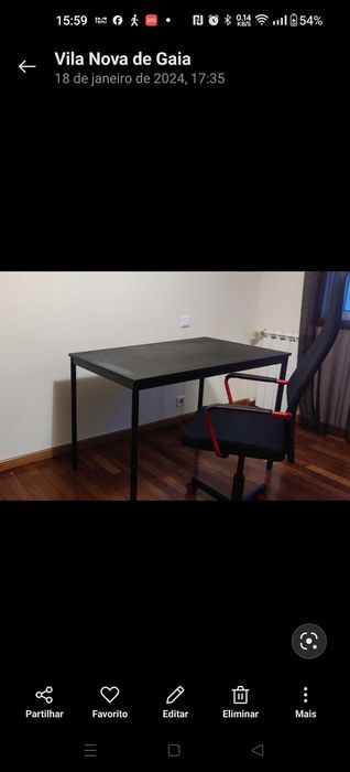 Secretaria e cadeira escritório