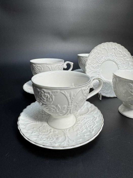 Чайний сервіз 12 предметів на 6 персон | фарфор | набір чашок