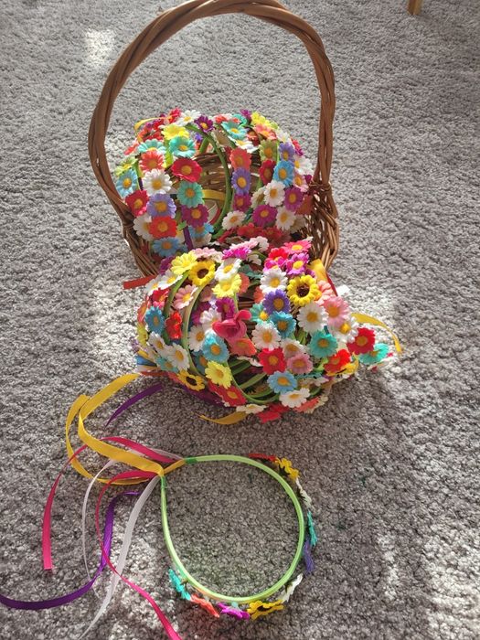 Wianki na głowę dla dziewczynki 20 sztuk