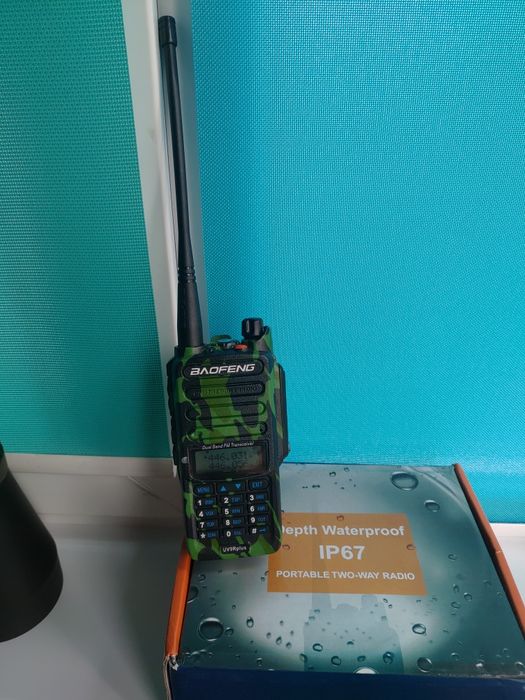 Рація 20Вт Baofeng UV-9R plus ІР67 9500мА з FM радіоприймачем