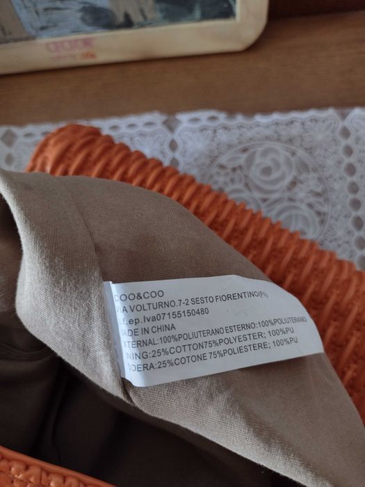 Mochila laranja nunca usado