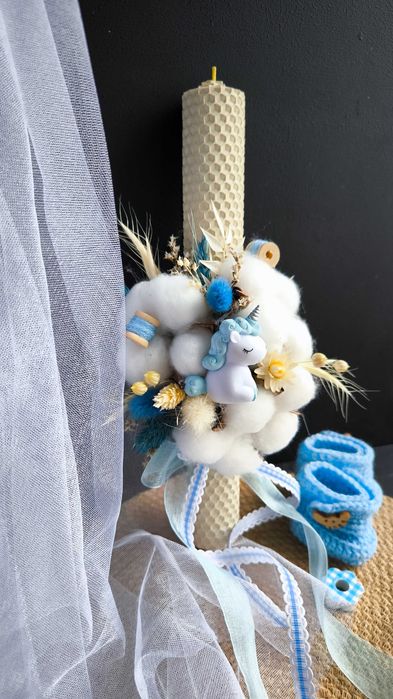 Свічки для хрещення дитини, 26 см