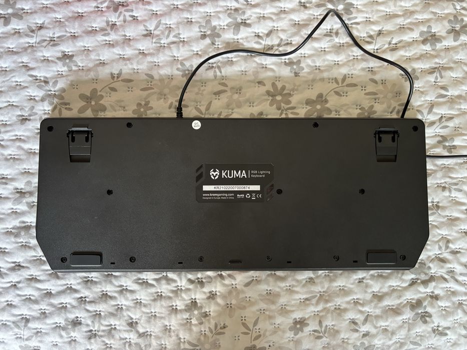 Teclado Gaming KROM KUMA RGB PT — Preto