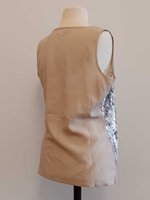 Bluzeczka bez rękawków z cekinami Calvin Klein