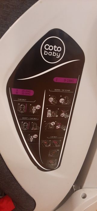 Fotelik samochodowy coto baby 9-36 isofix