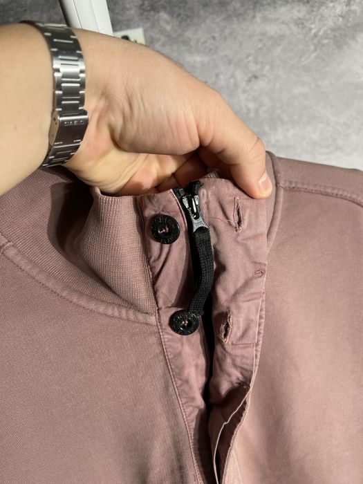 Кофта зіп 1/3 Stone Island Pink Quarter Zip Cotton Jumper XXL