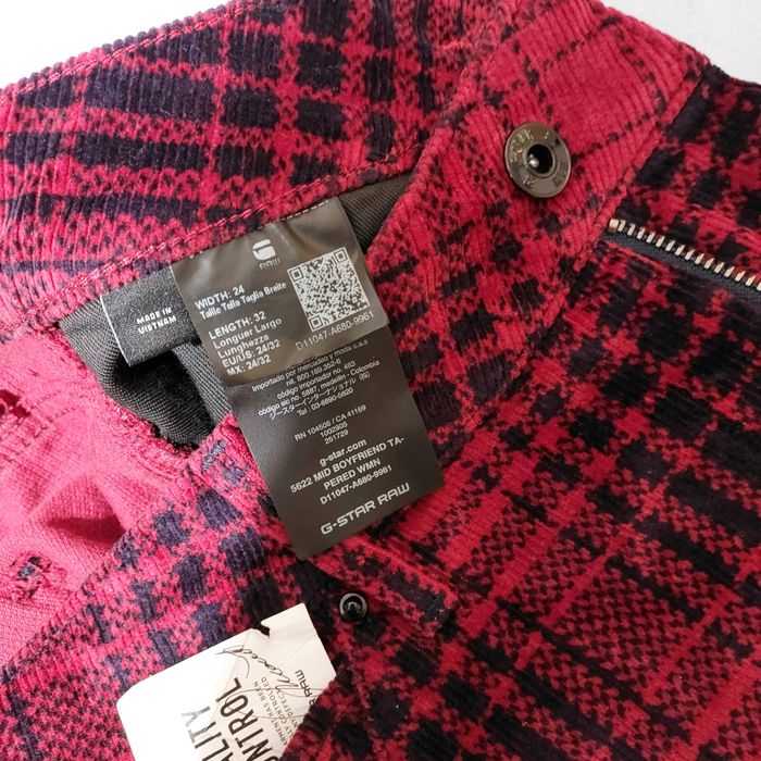 Новые W24 L32 G-STAR вельвет бойфренды штаны джинсы RAW