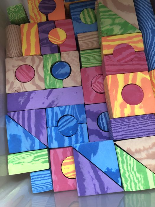 Klocki piankowe 210 sztuk