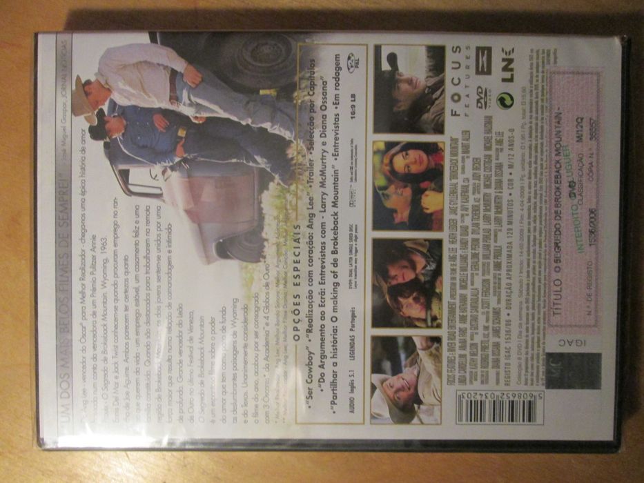 DVD O Segredo de Brokeback Mountain, Ang Lee, Randy Quaid, HeathLedger