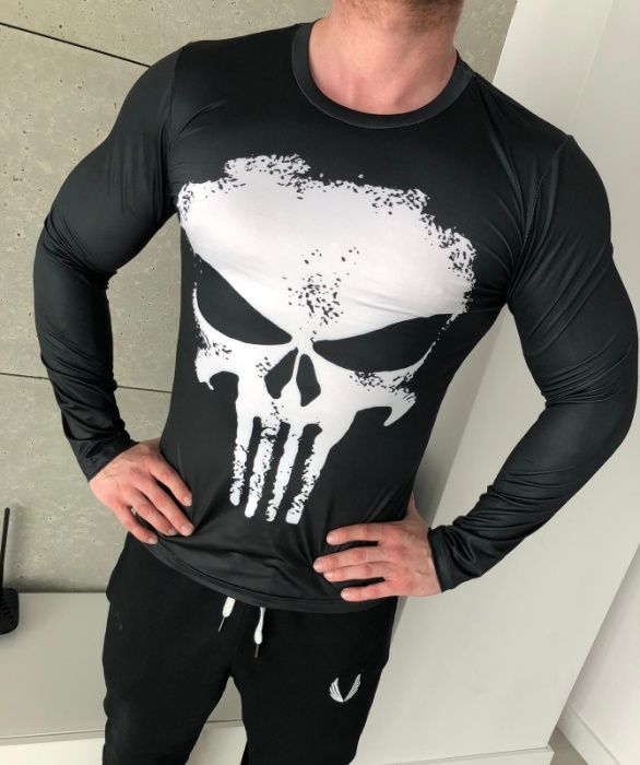 Koszulka Termoaktywna AVENGERS NA SIŁOWNIE Punisher