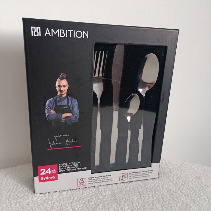Nowy komplet sztućców Ambition Sydney 24 sztuki na 6 osób