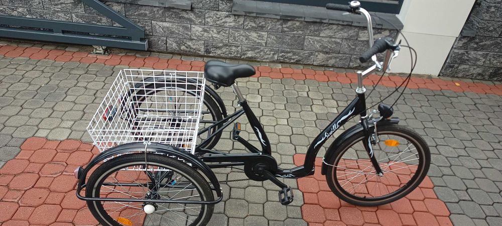 Rower trójkołowy DAWSTAR Sewilla 24 cale czarny.