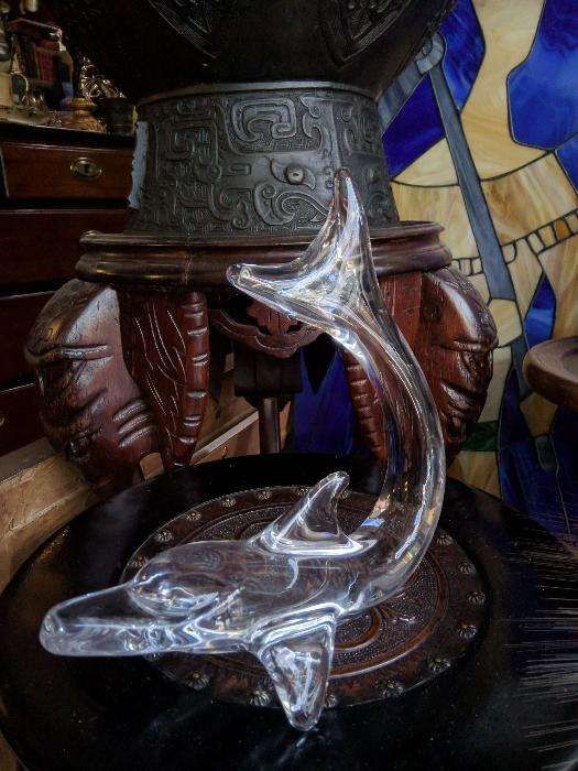 Golfinho Cristal Daum France